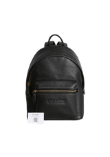 LEATHER LOGO CHARTER BACKPACK