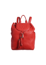 TASSEL LEATHER BACKPACK