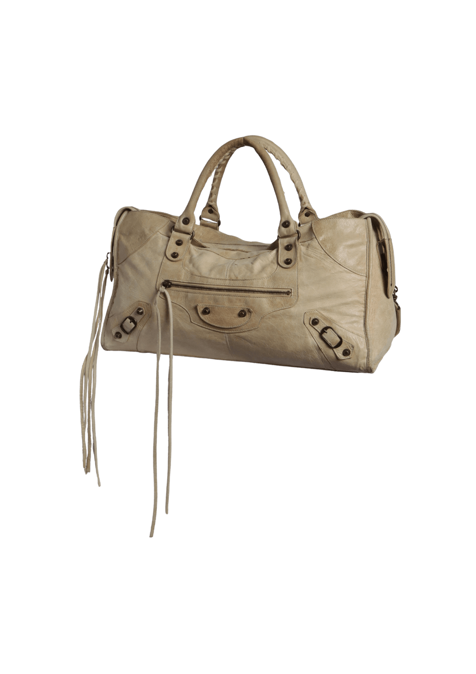 BOLSA BALENCIAGA MOTOCROSS CLASSIC CITY BEGE ORIGINAL – Gringa
