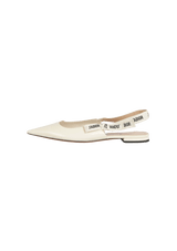 J'ADIOR SLINGBACK FLATS 38.5