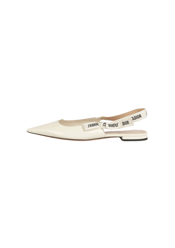 J'ADIOR SLINGBACK FLATS 38.5