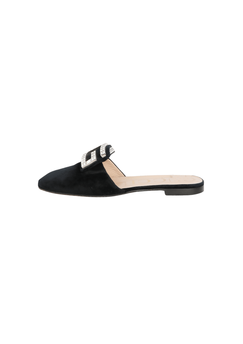 VELVET SLEEPERS CRYSTAL MULES 37.5