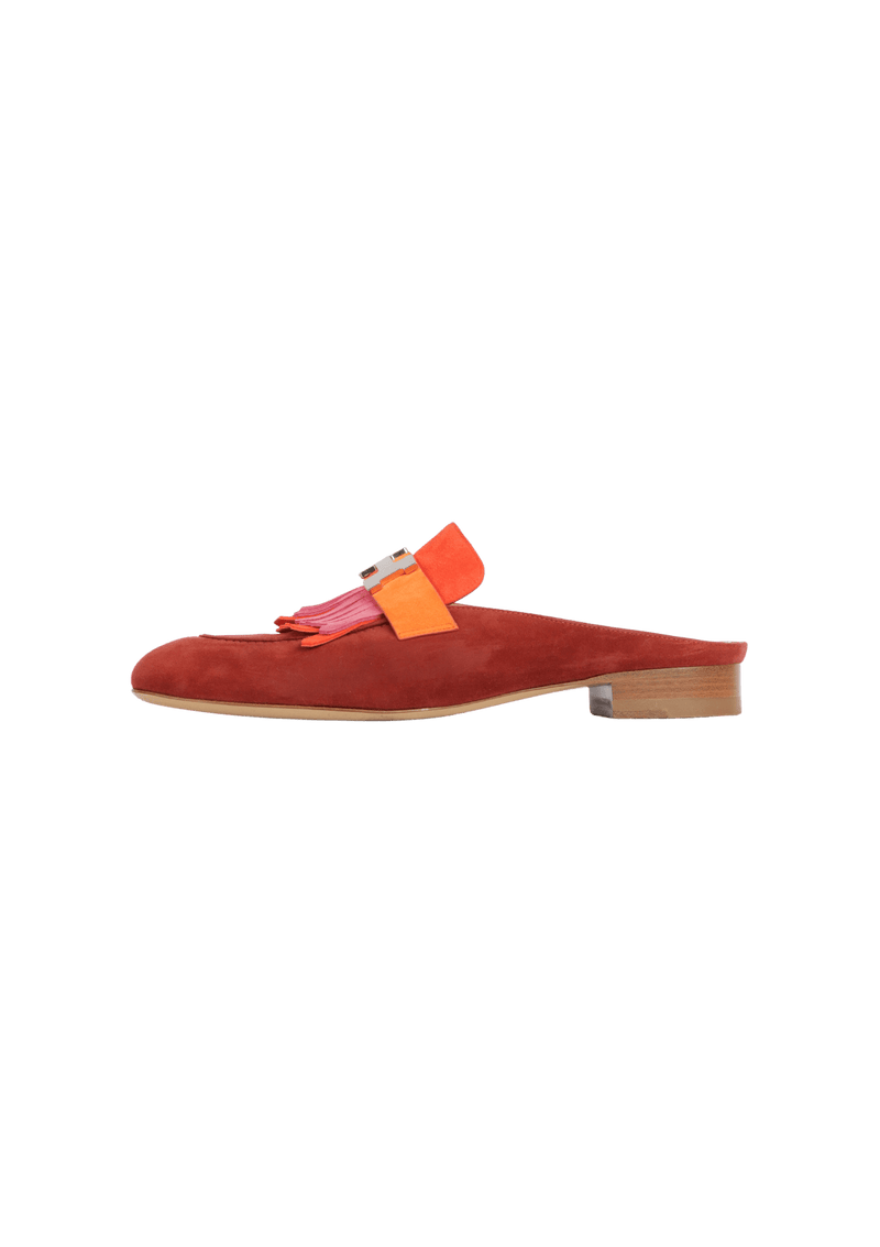 SUEDE RIVOLI MULES 36.5