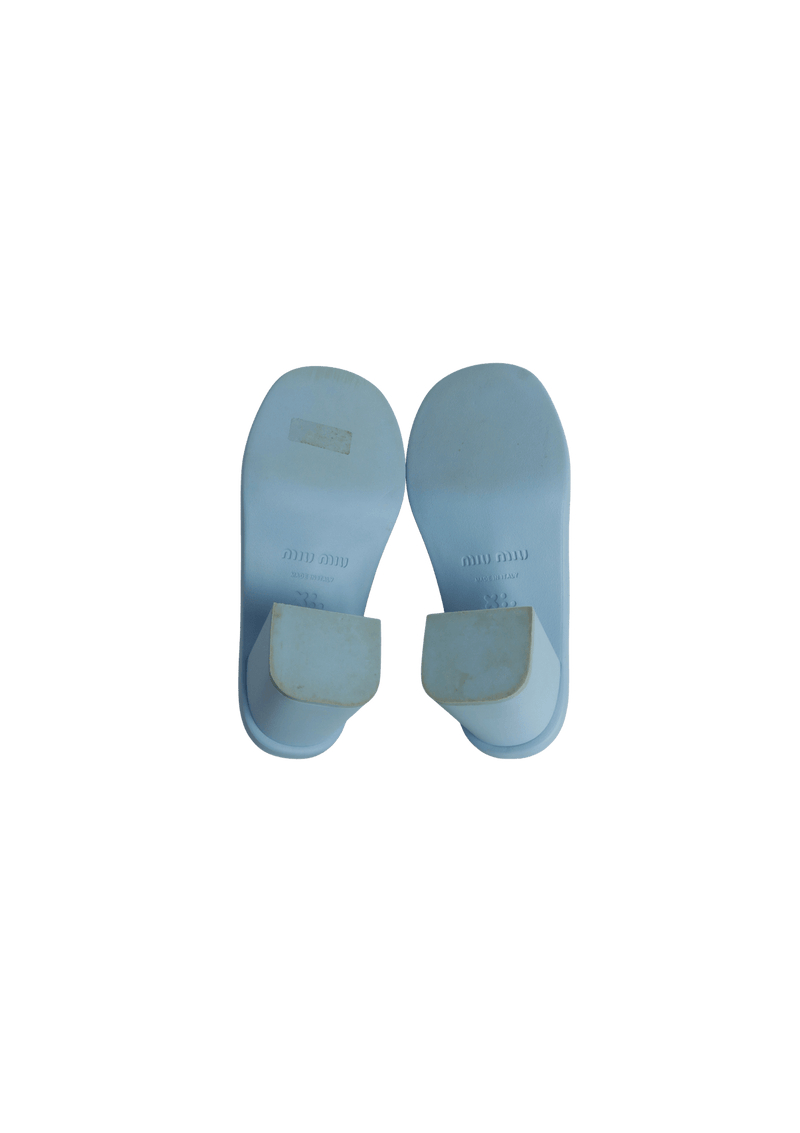 EMBOSSED LOGO SOFT RUBBER MULES 37