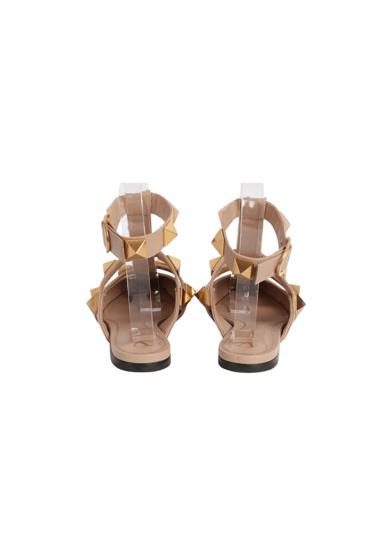 ROMAN STUD FLAT MULES 36.5