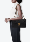 VINTAGE MAXI JUMBO FLAP BAG
