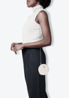 ROUND POUCH BAG W/ CHAIN