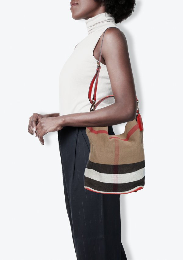 HOUSE CHECK ASHBY BUCKET BAG