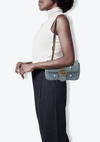 DENIM PEARL GG MARMON MINI BAG