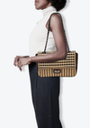 RAFFIA MADEMOISELLE FLAP BAG