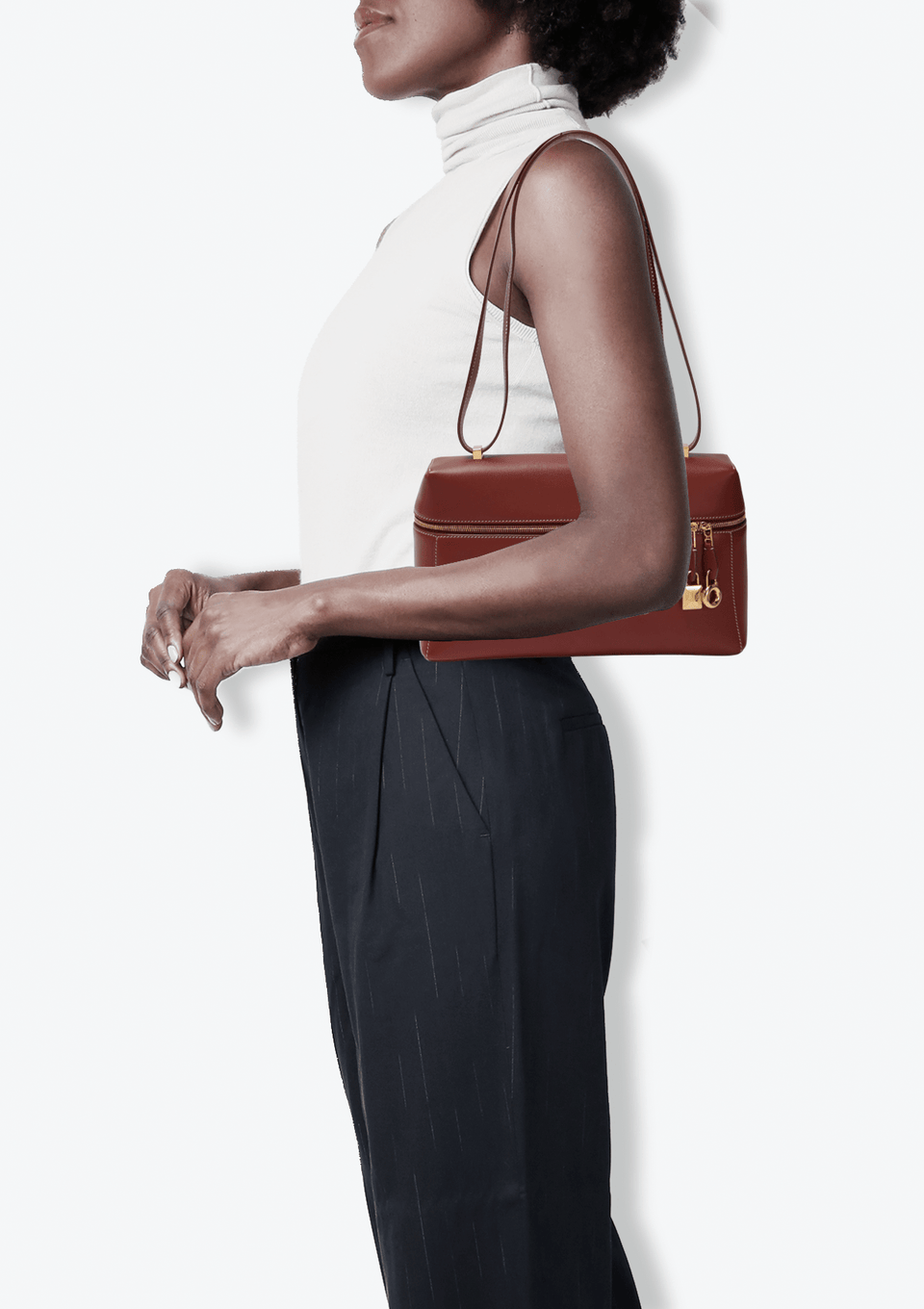 BOLSA LORO PIANA L27 EXTRA POCKET MARROM ORIGINAL – Gringa