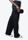 LONG KNOT INTRECCIATO SATIN CLUTCH