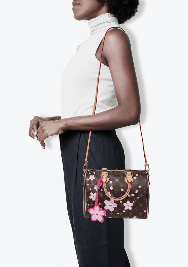 MONOGRAM CHERRY SPEEDY 25 BANDOULIÈRE