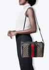 GG CANVAS WEB MEDIUM BOSTON BAG