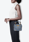 ROMAN STUD TOP HANDLE BAG