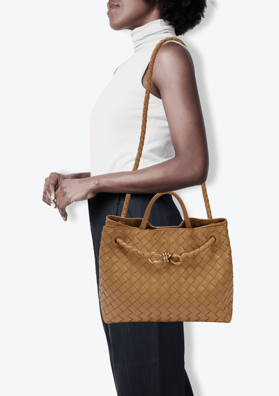 BOLSA BOTTEGA VENETA INTRECCIATO MEDIUM ANDIAMO BAG BEGE ORIGINAL BOLSA BOTTEGA VENETA INTRECCIATO MEDIUM ANDIAMO BAG BEGE ORIGINAL