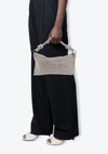 CRYSTAL TOP HANDLE BAG