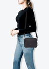 DOUBLE ZIP CROSSBODY POUCH