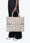 LARGE BOOK TOTE TOILE DE JOUY