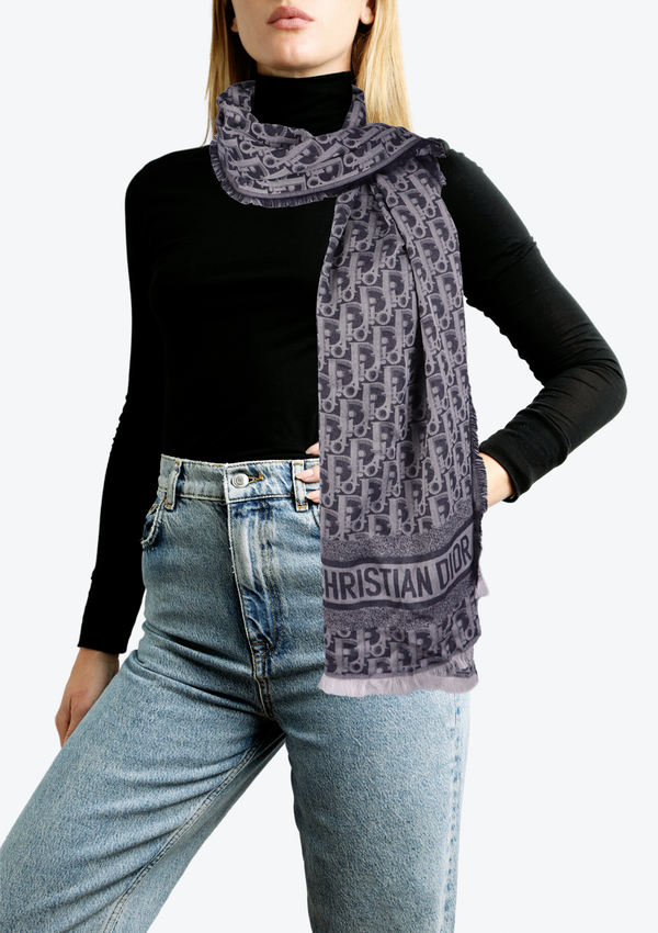 OBLIQUE DOUBLE SIDED SCARF