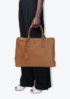 LARGE SAFFIANO LUX DOUBLE ZIP GALLERIA