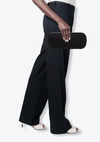 LONG KNOT INTRECCIATO SATIN CLUTCH