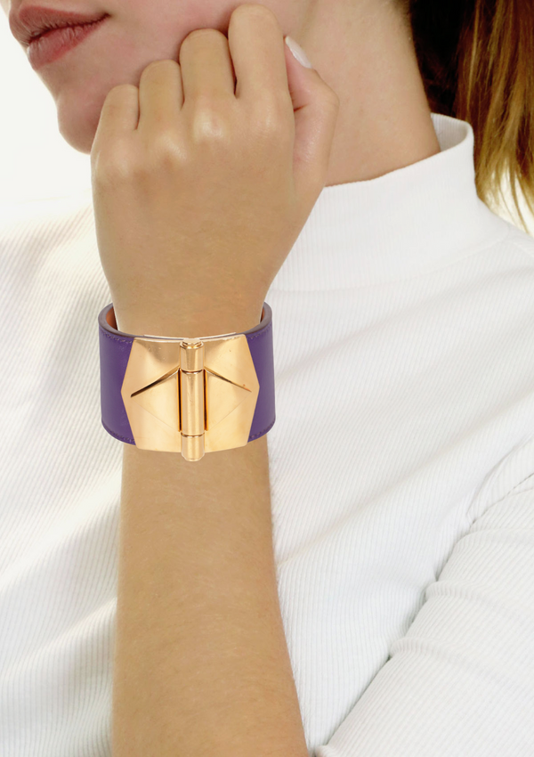 BÉRÉNICE CUIR WRAP BRACELET MEDIUM