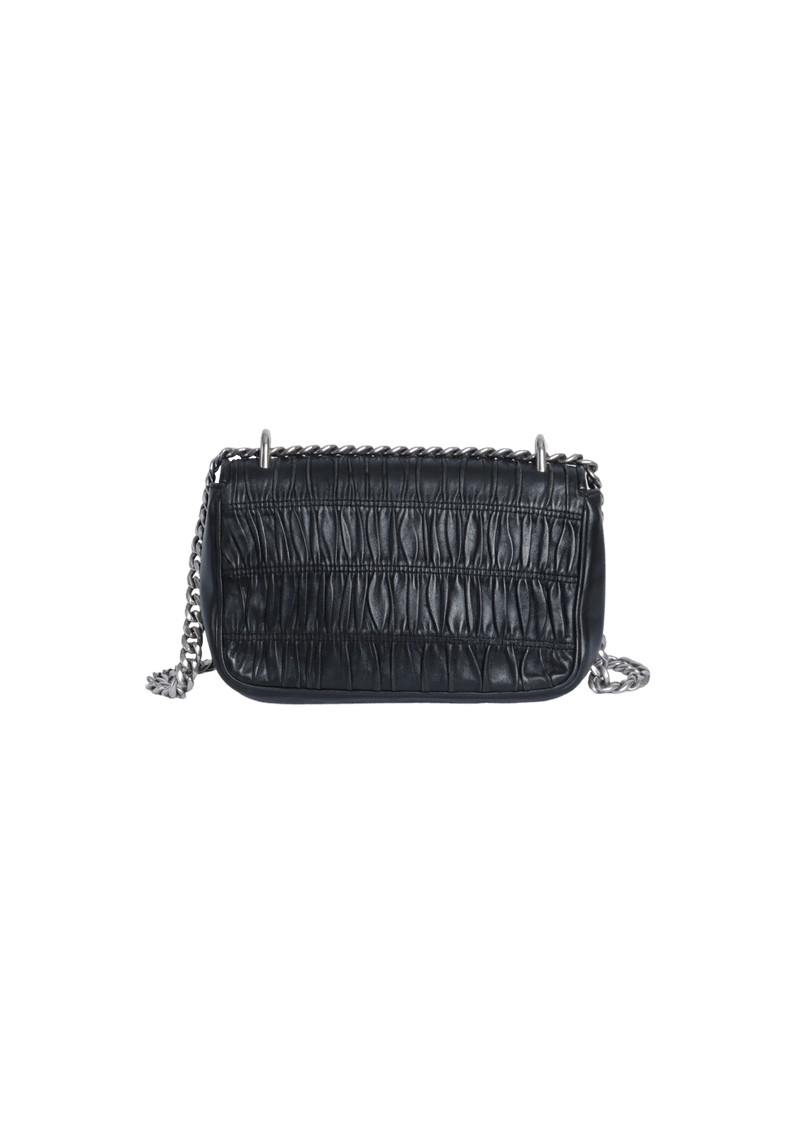 NAPPA GAUFRE CHAIN FLAP BAG