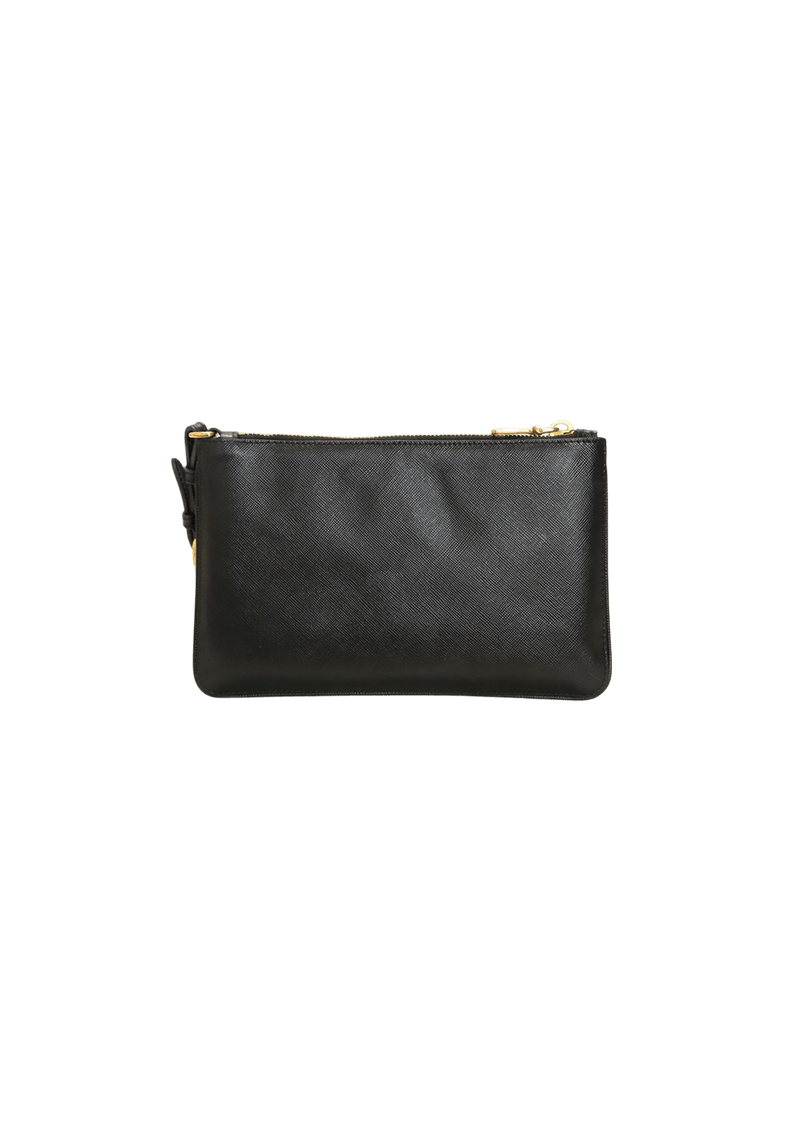 SAFFIANO WRISTLET POUCH