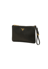 SAFFIANO WRISTLET POUCH