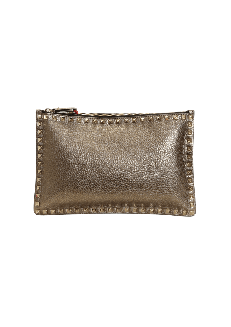 ROCKSTUD LEATHER POUCH