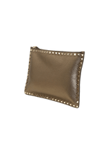 ROCKSTUD LEATHER POUCH