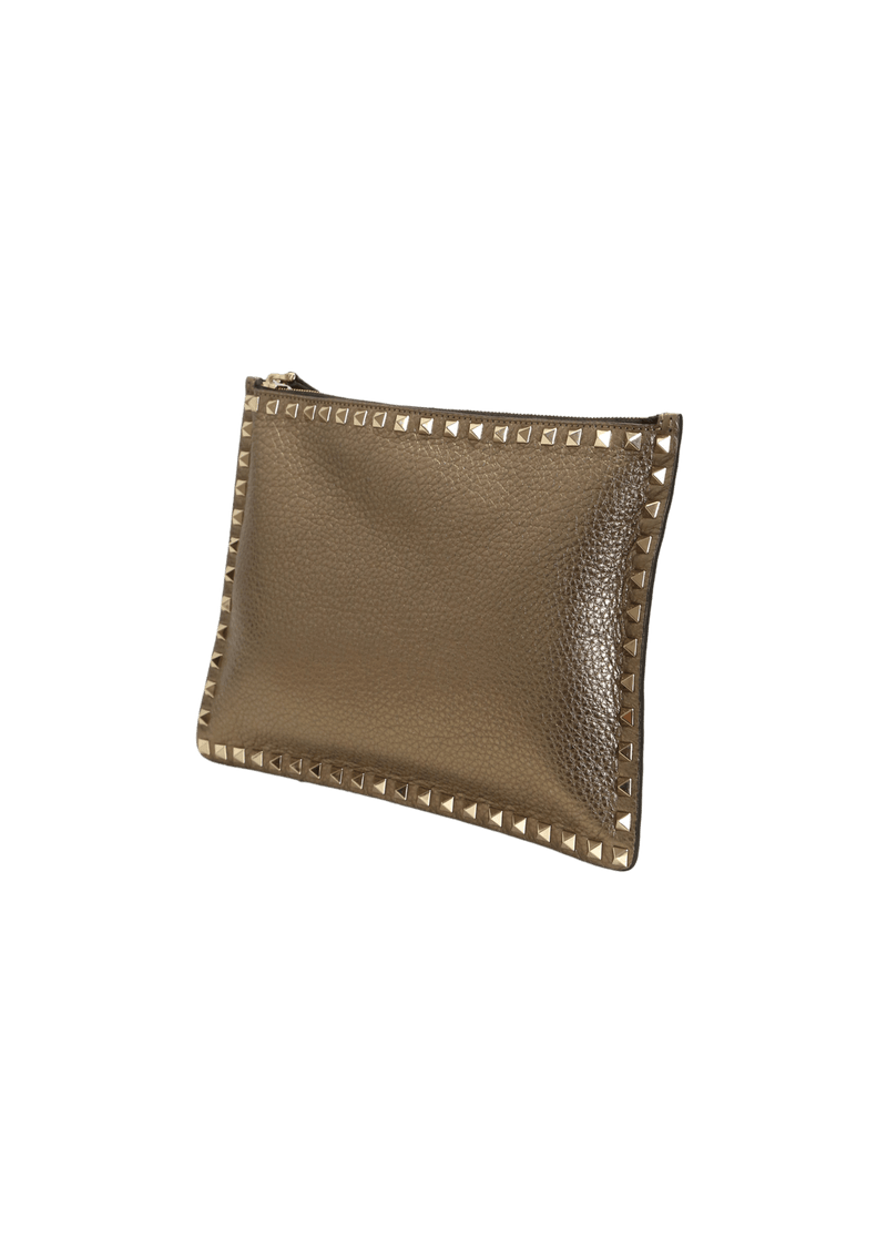 ROCKSTUD LEATHER POUCH