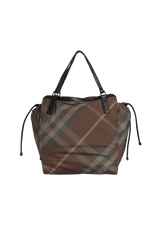 NYLON CHECK BUCKLEIGH TOTE