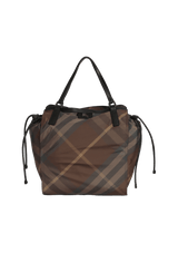 NYLON CHECK BUCKLEIGH TOTE