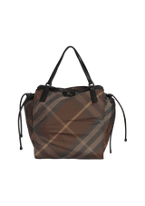 NYLON CHECK BUCKLEIGH TOTE