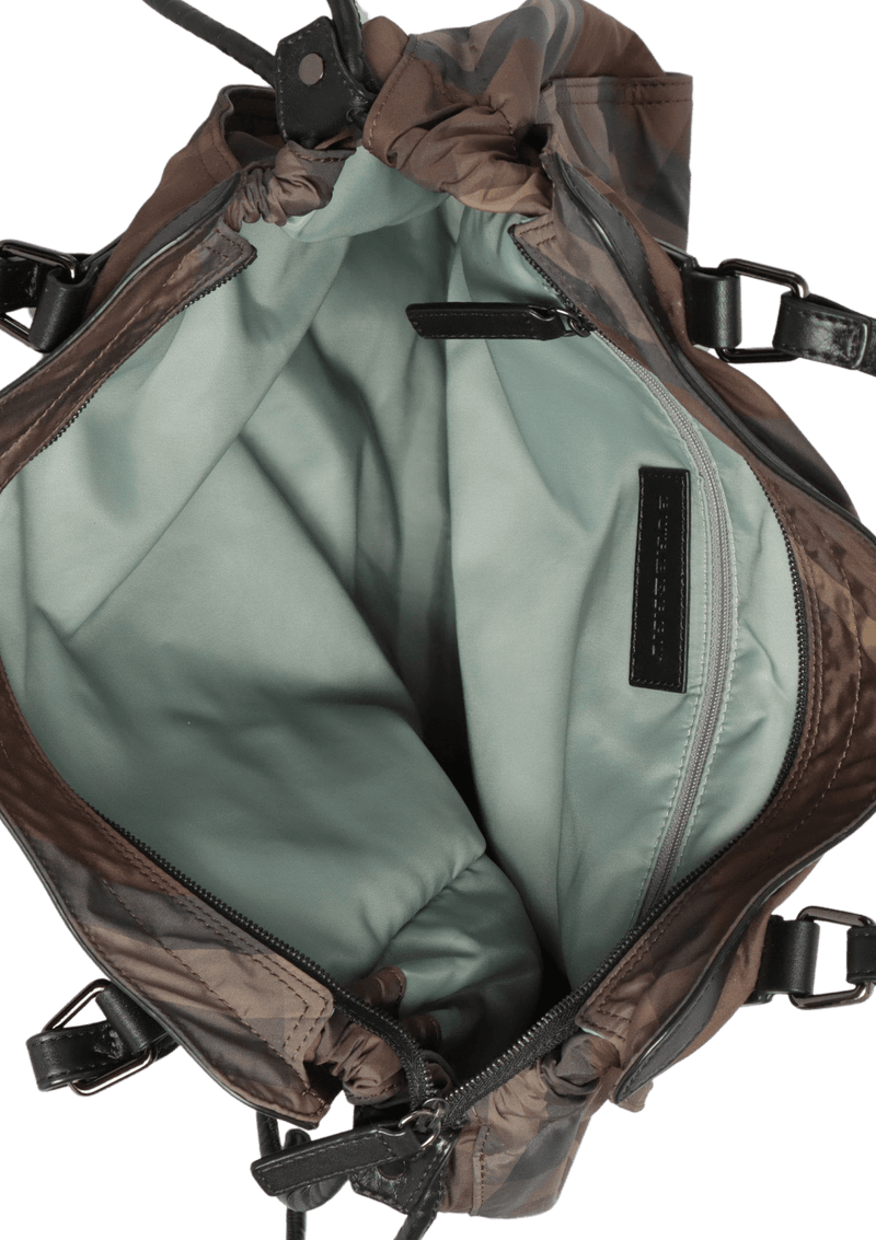 NYLON CHECK BUCKLEIGH TOTE