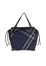 NYLON HOUSE CHECK BUCKLEIGH TOTE