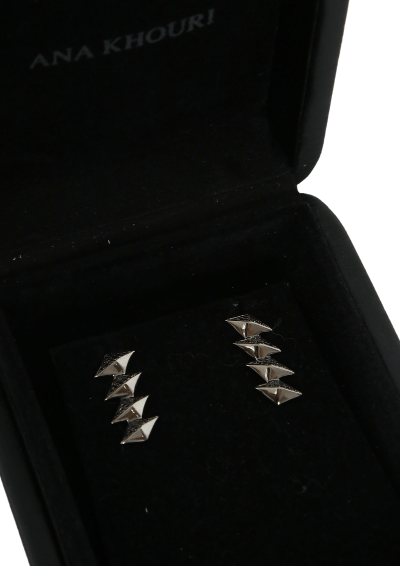 TRIANGLE DIAMOND 18K EARRINGS