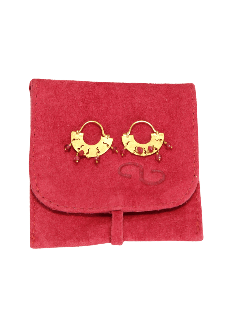 SPINEL 18K EARRINGS