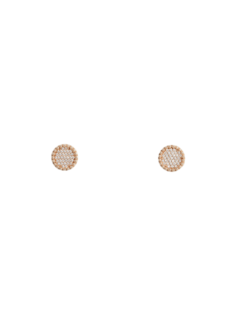 BUTTON 18K EARRINGS