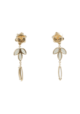 FLOWER PENDANT 18K EARRINGS