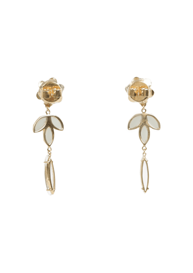 FLOWER PENDANT 18K EARRINGS