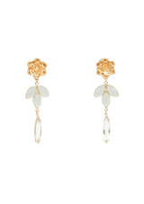 FLOWER PENDANT 18K EARRINGS