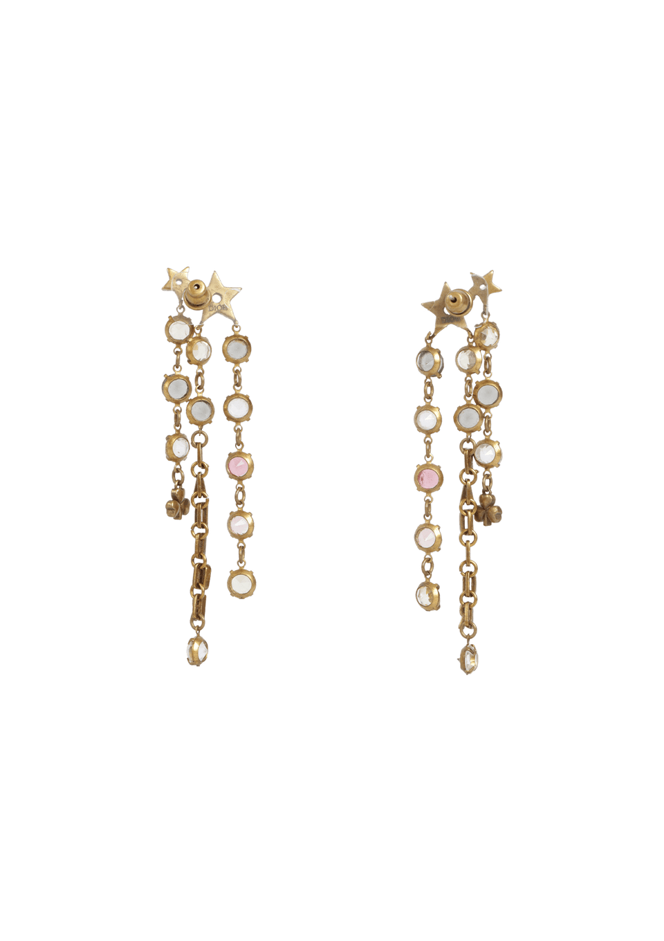 PAR DE BRINCOS CHRISTIAN DIOR J'ADIOR STAR CRYSTAL DROP EARRINGS