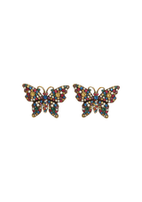 CRYSTAL BUTTERFLY EARRINGS