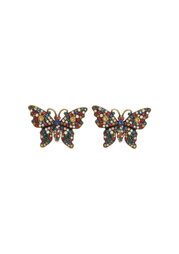 CRYSTAL BUTTERFLY EARRINGS