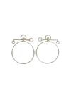 SILVER HOOP EARRINGS