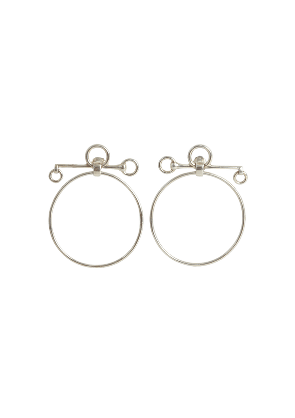 SILVER HOOP EARRINGS