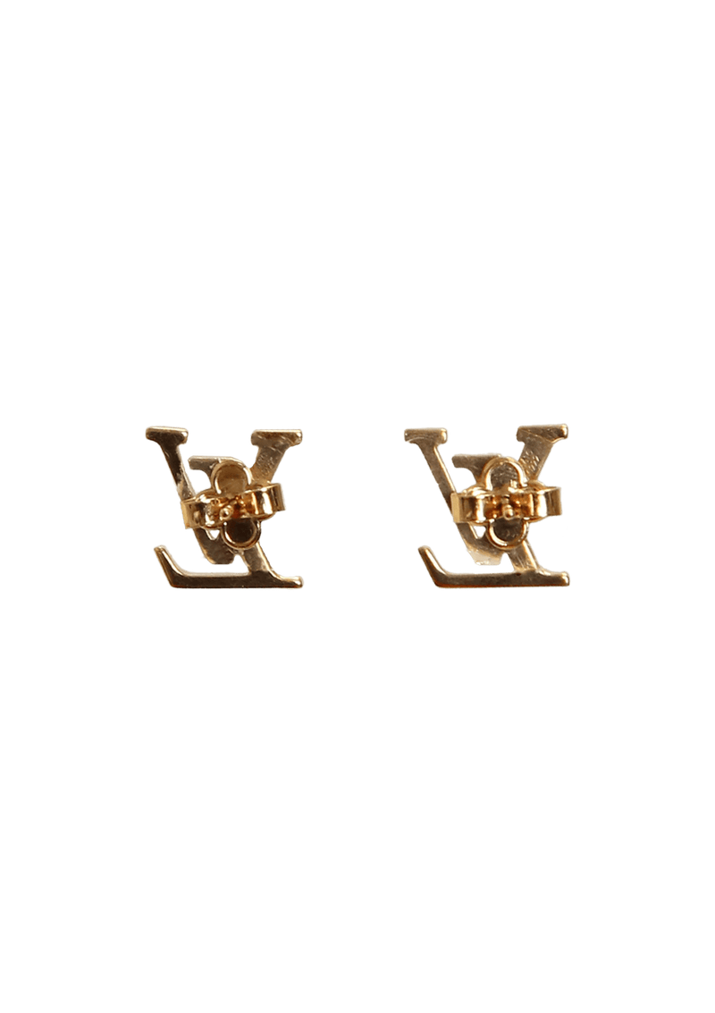 LOUIS VUITTON LV Iconic Earrings Golden Steel